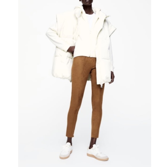 Zara Brandy Faux Suede Leggings /Trousers - Picture 2 of 6